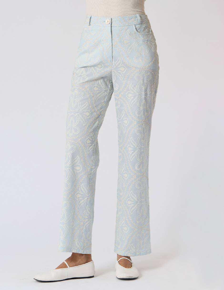 Pantalón regular regular para mujer